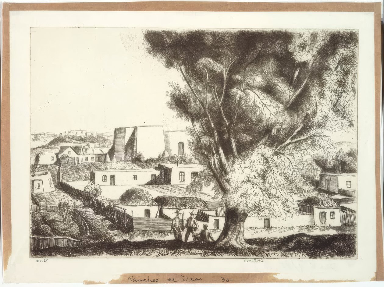 Ranchos de Taos - Bror Julius Olsson Nordfeldt