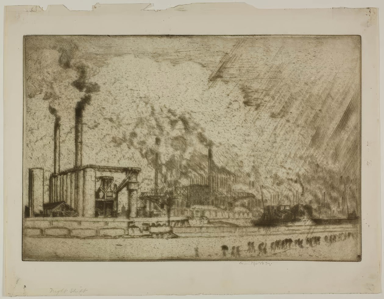 Le quart de nuit, 92e rue - Bror Julius Olsson Nordfeldt