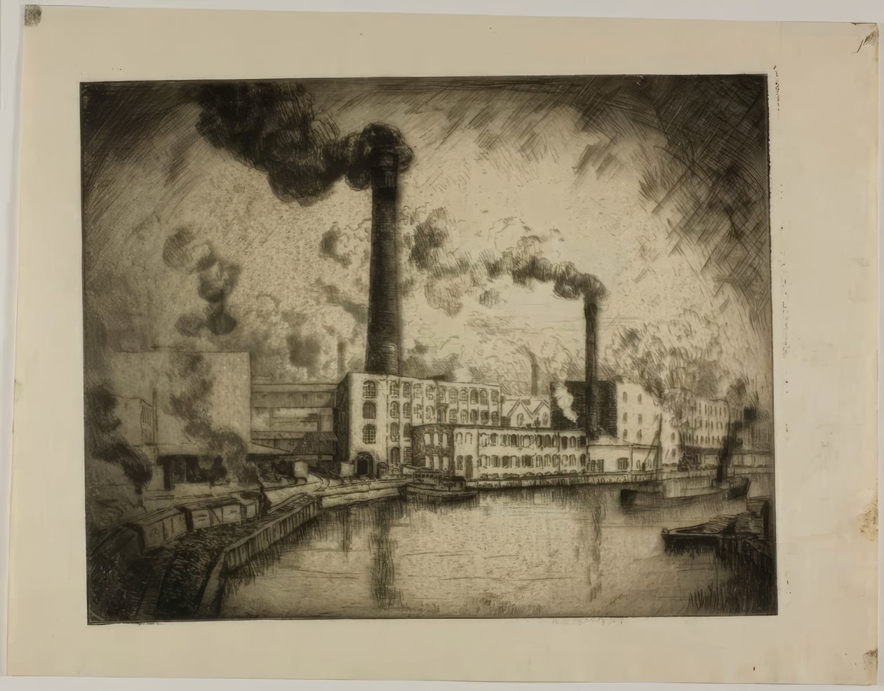 Sans titre (South Deering - Rive gauche) - Bror Julius Olsson Nordfeldt