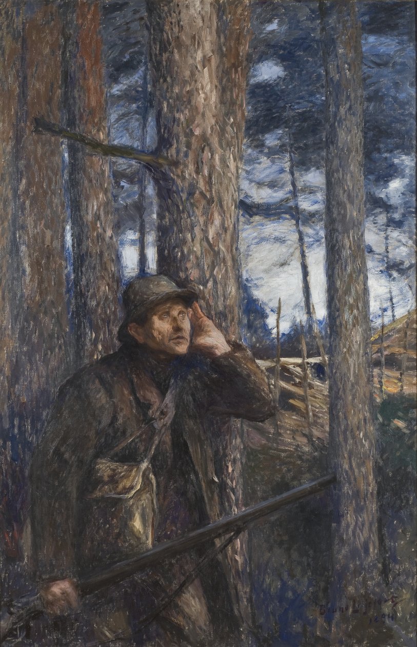 Un braconnier, 1894 - Bruno Andreas Liljefors