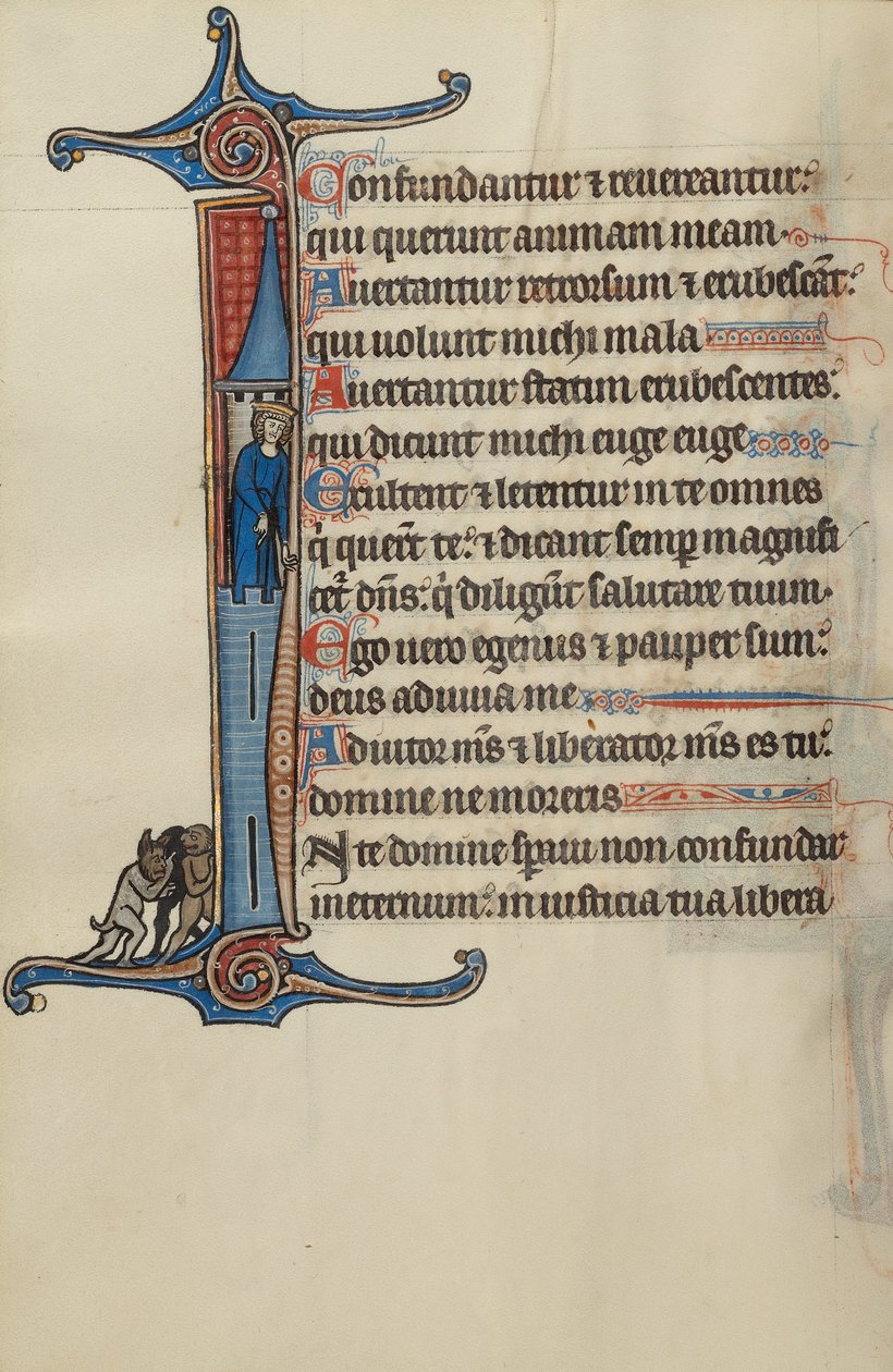 Initiale I : David au sommet d
