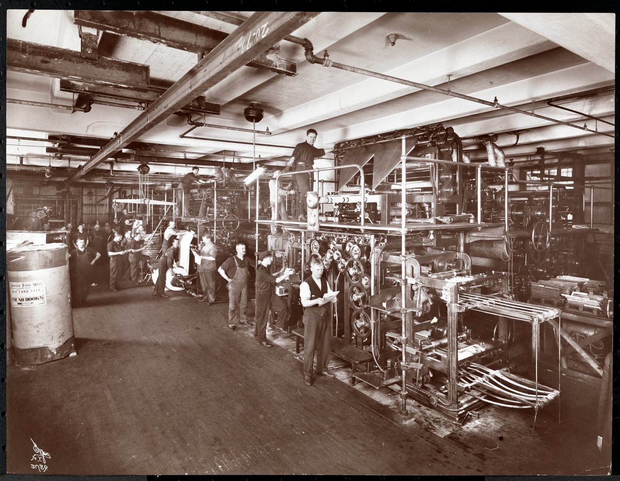 Salle de presse à la McCall Publishing Co., New York, 1913 - Byron Company