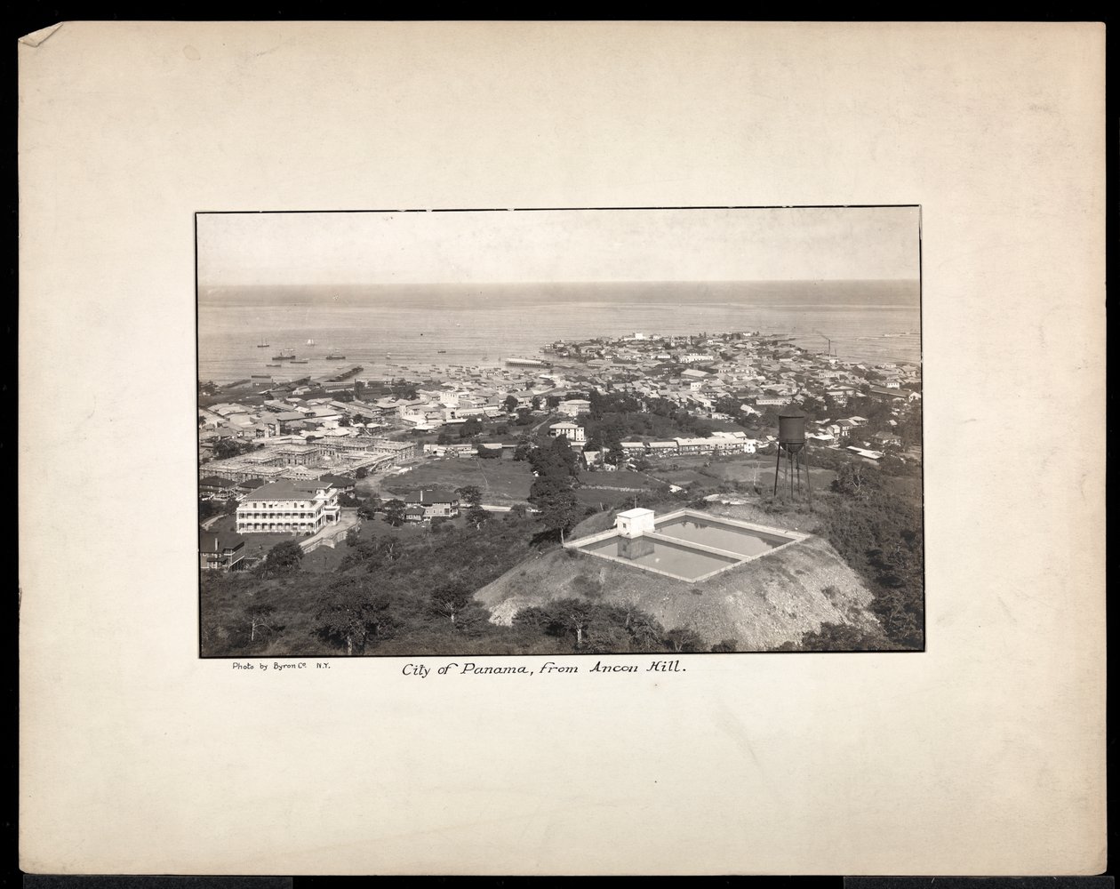 Vue aérienne de Panama City, 1912 ou 1913 - Byron Company