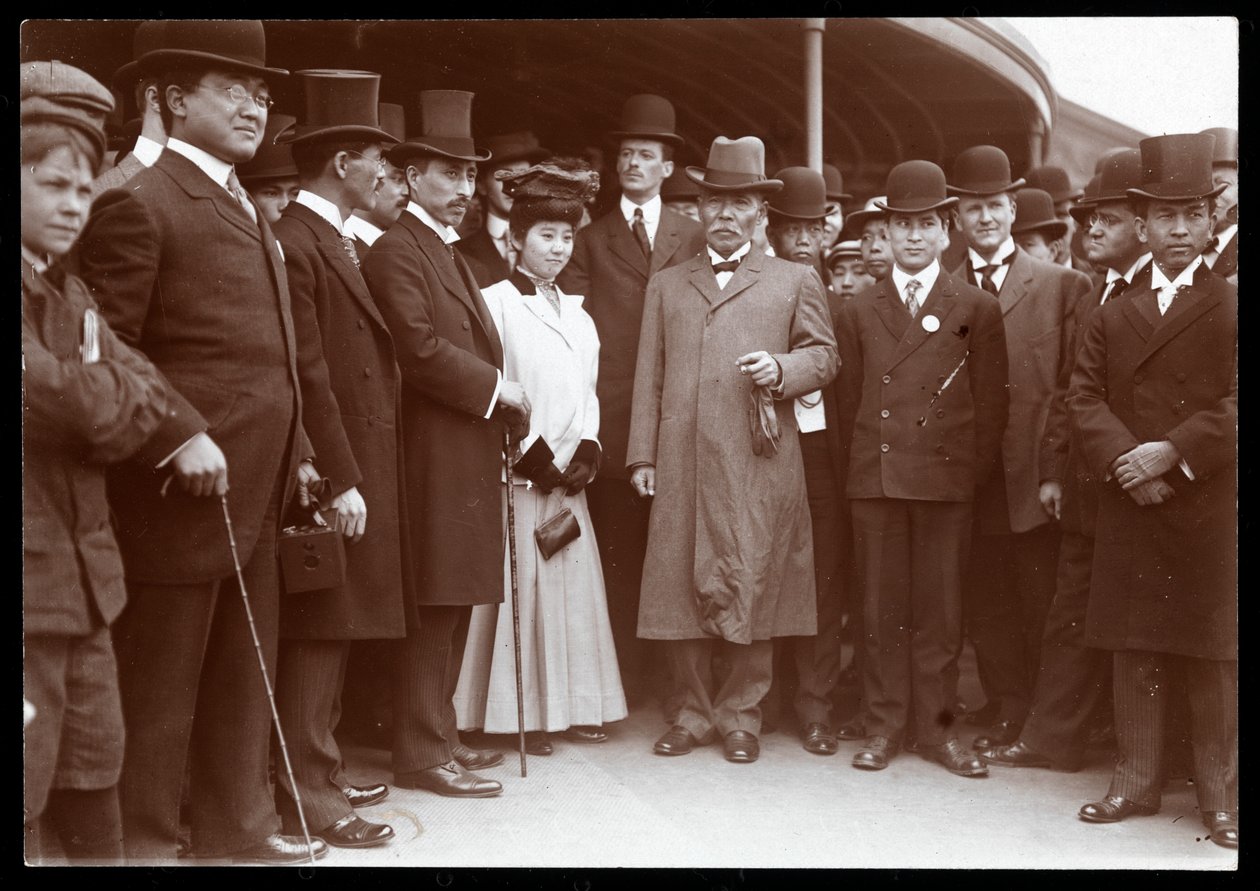 Le comte Tamemoto Tamesada Kuroki à son arrivée à New York, vers 1900 - Byron Company