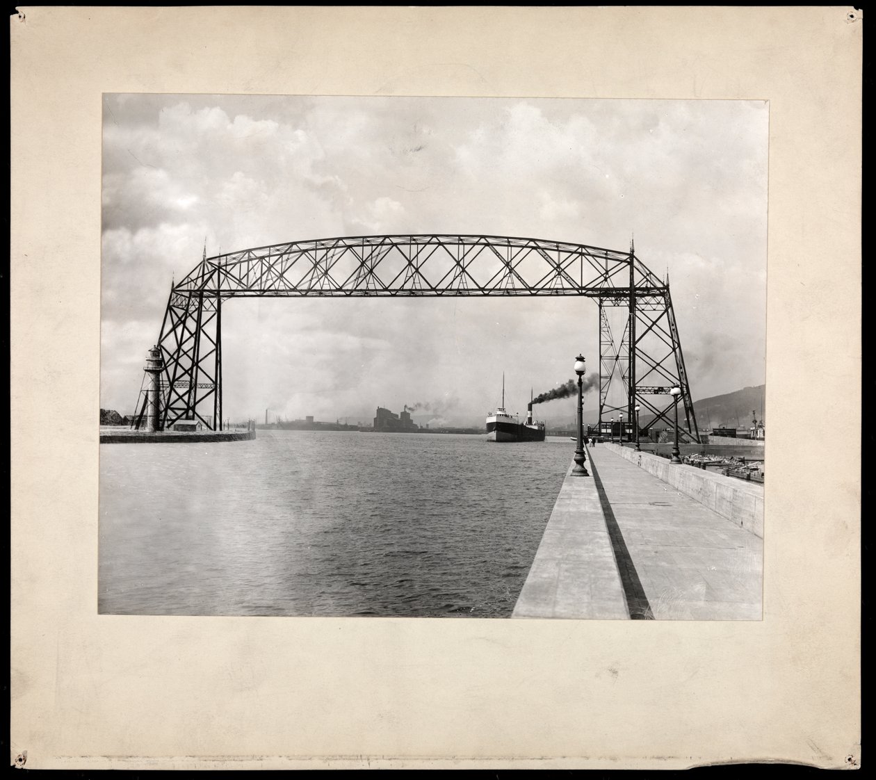 Construction du canal de Panama, 1912 ou 1913 (tirage à la gélatine argentique) - Byron Company