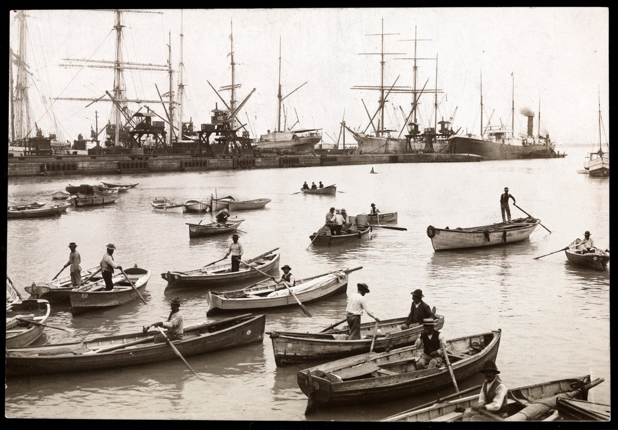 Vue du port de Collao, Pérou, 1906 - Byron Company