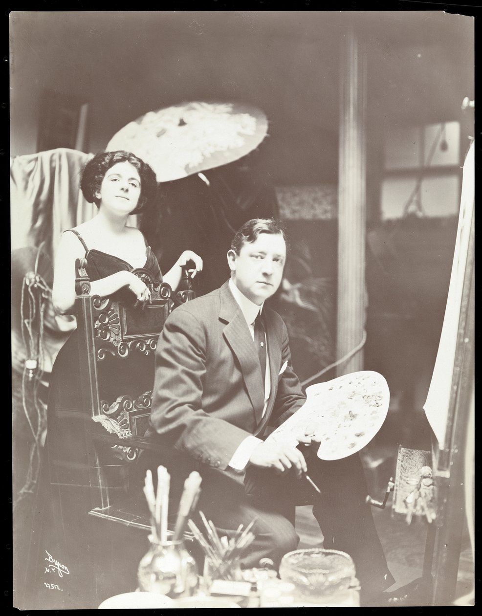 Harrison Fisher et modèle, 1908-9 - Byron Company