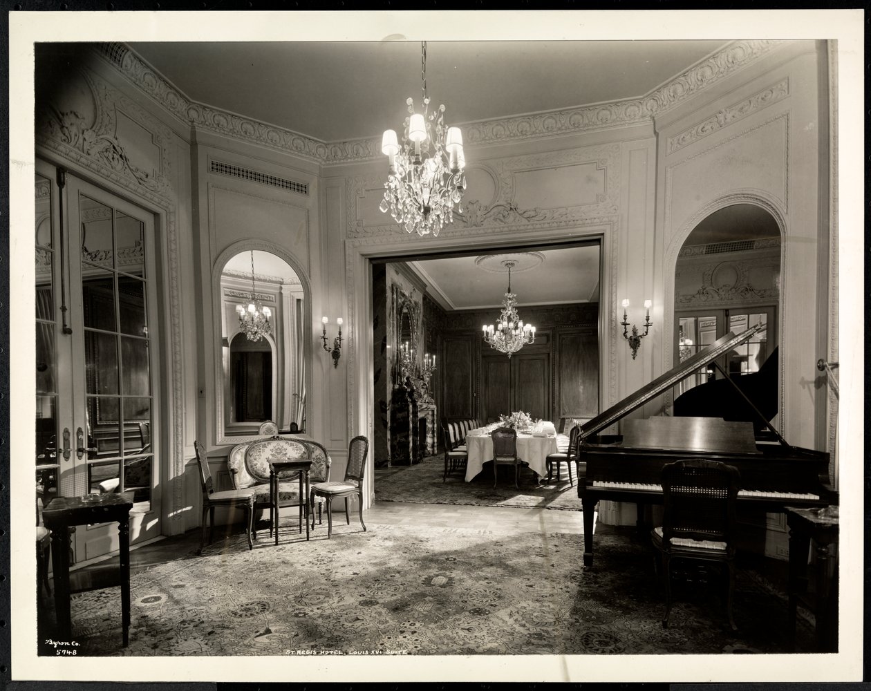 La salle de musique de la suite Louis XVI à l