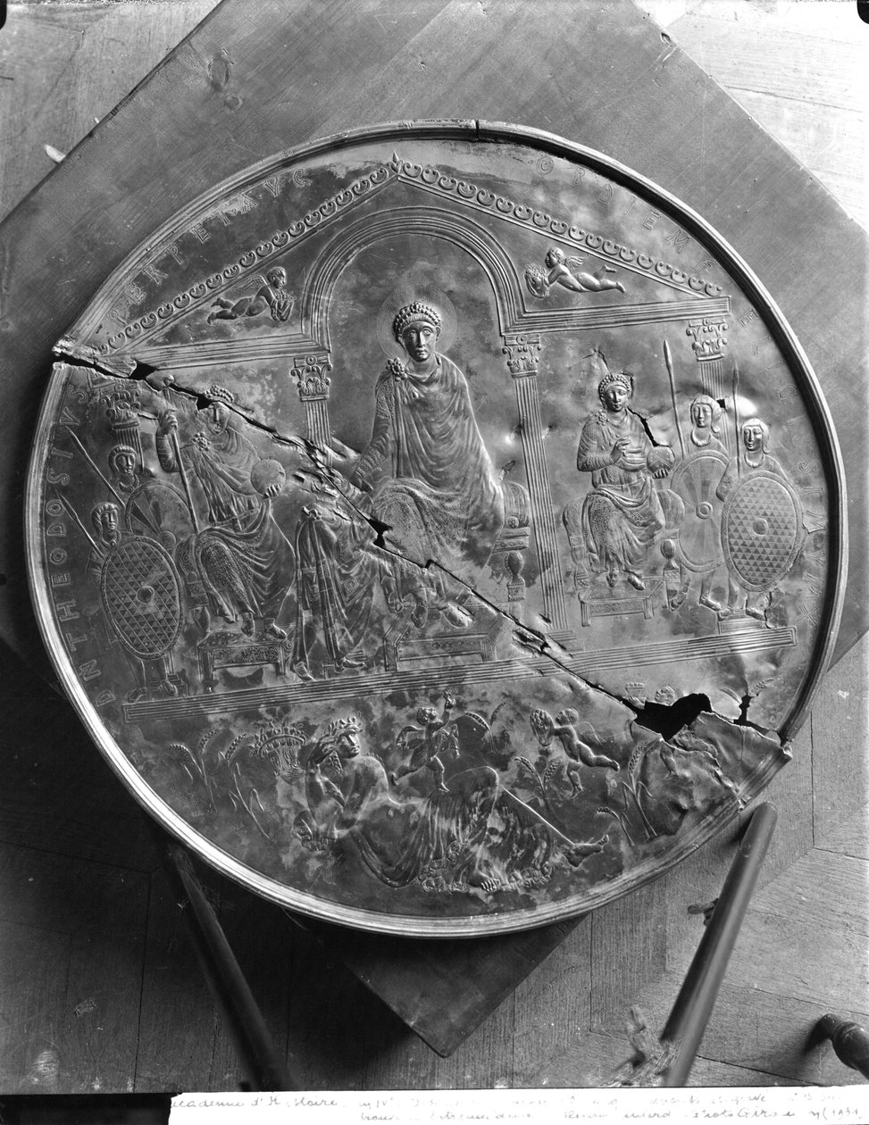 Disque de Théodose Ier (347-395) le Grand, c.379-395 - Byzantine