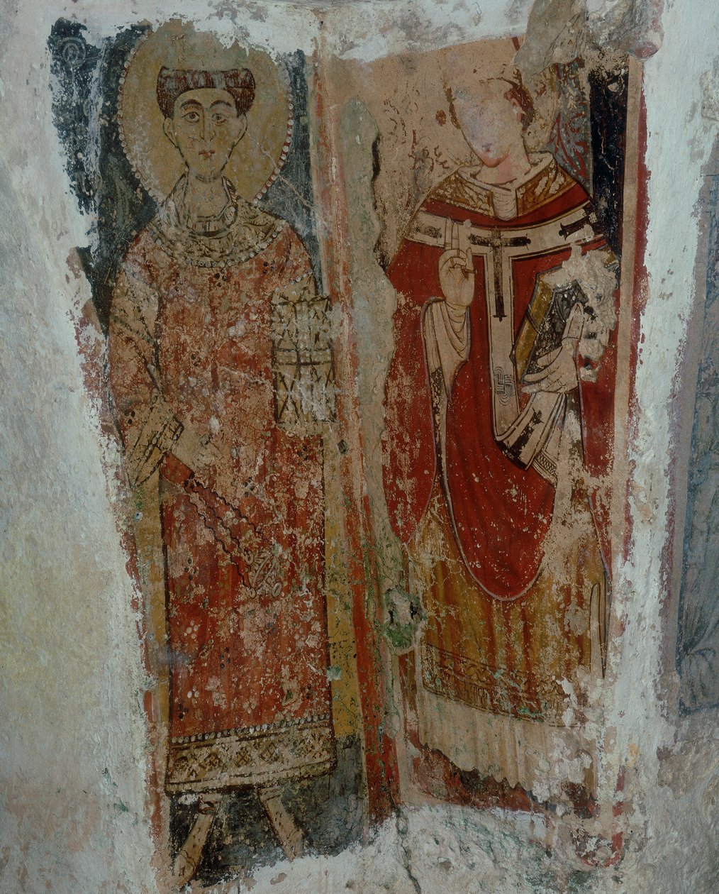 Un saint diacre et un saint évêque - Byzantine School