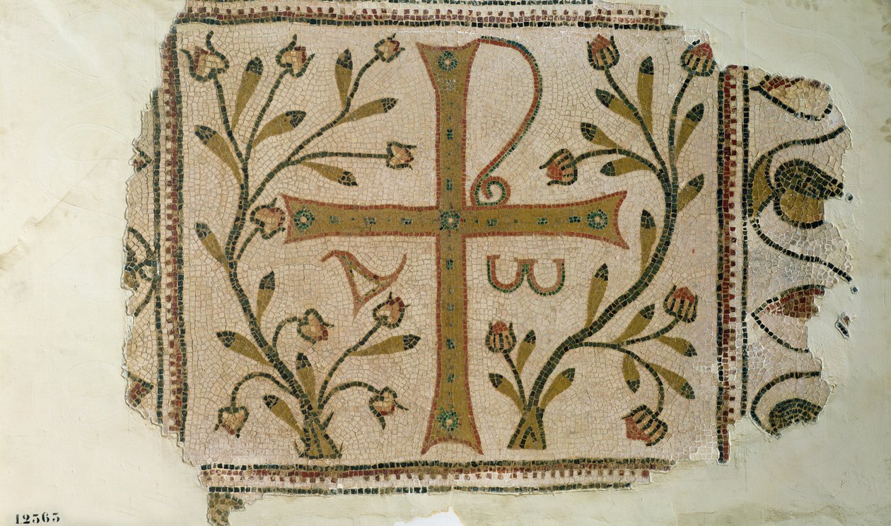 Croix de Sbeitla, de la Basilique de Henchir Ali Ben Rzal, Tunisie, 5e-6e siècle - Byzantine