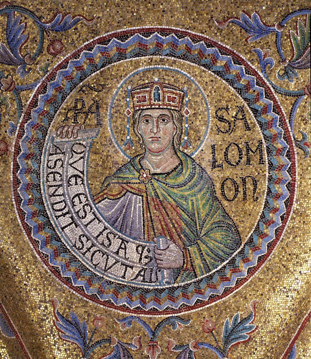 Roi Salomon (détail) des mosaïques intérieures de la basilique Saint-Marc, 13e siècle - Byzantine Byzantine