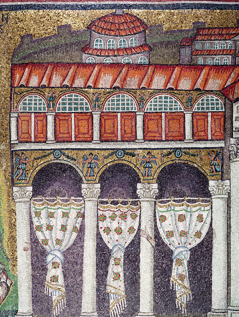 Aile gauche du Palazzo di Teodorico, 527-99 (détail) - Byzantine School