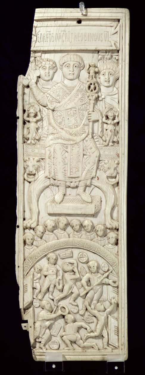 Panneau du Diptyque du Consul Areobindus, Constantinople, 506 AD - Byzantine School