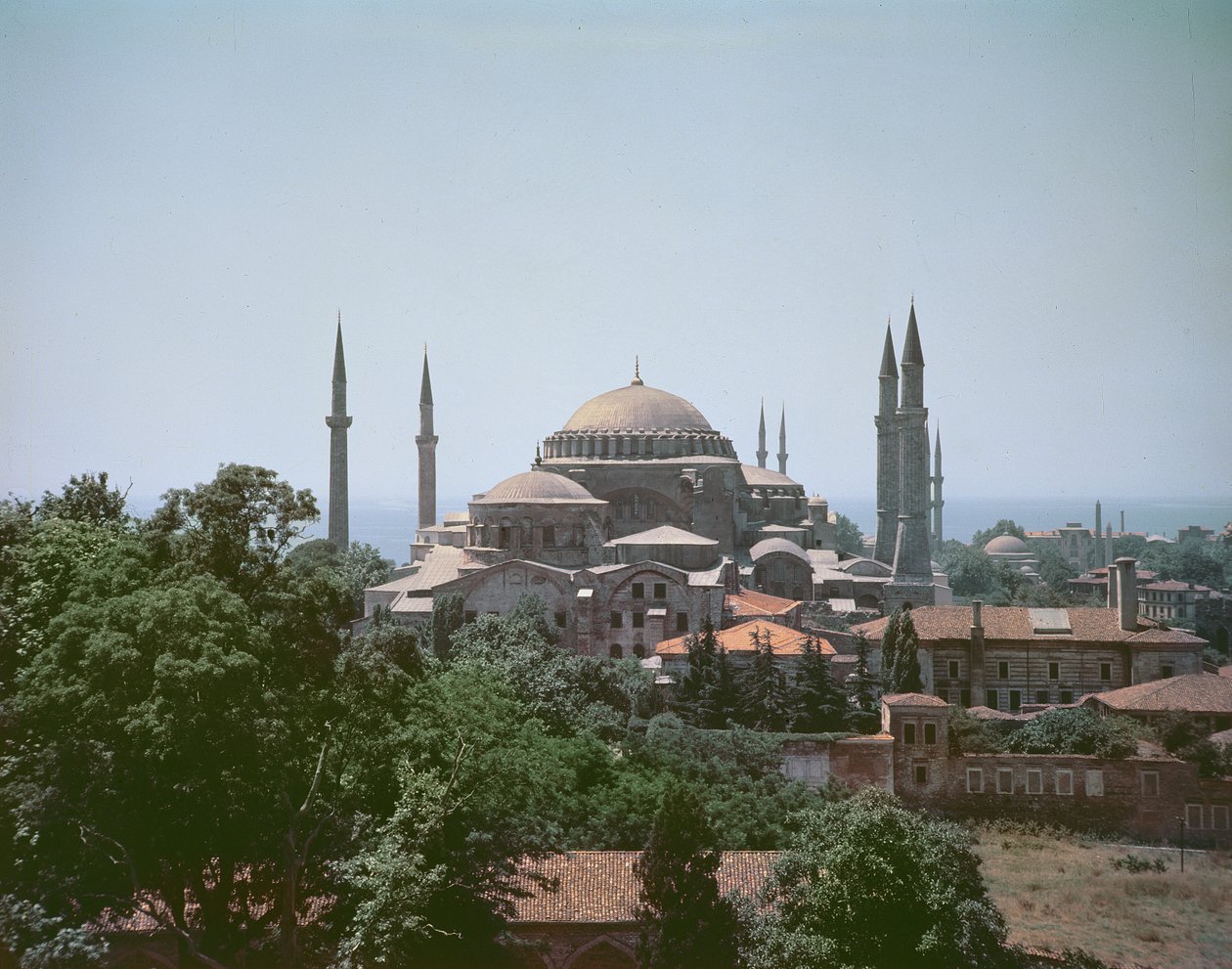 Vue de Sainte-Sophie, construite en 537 après J.-C. - Byzantine School