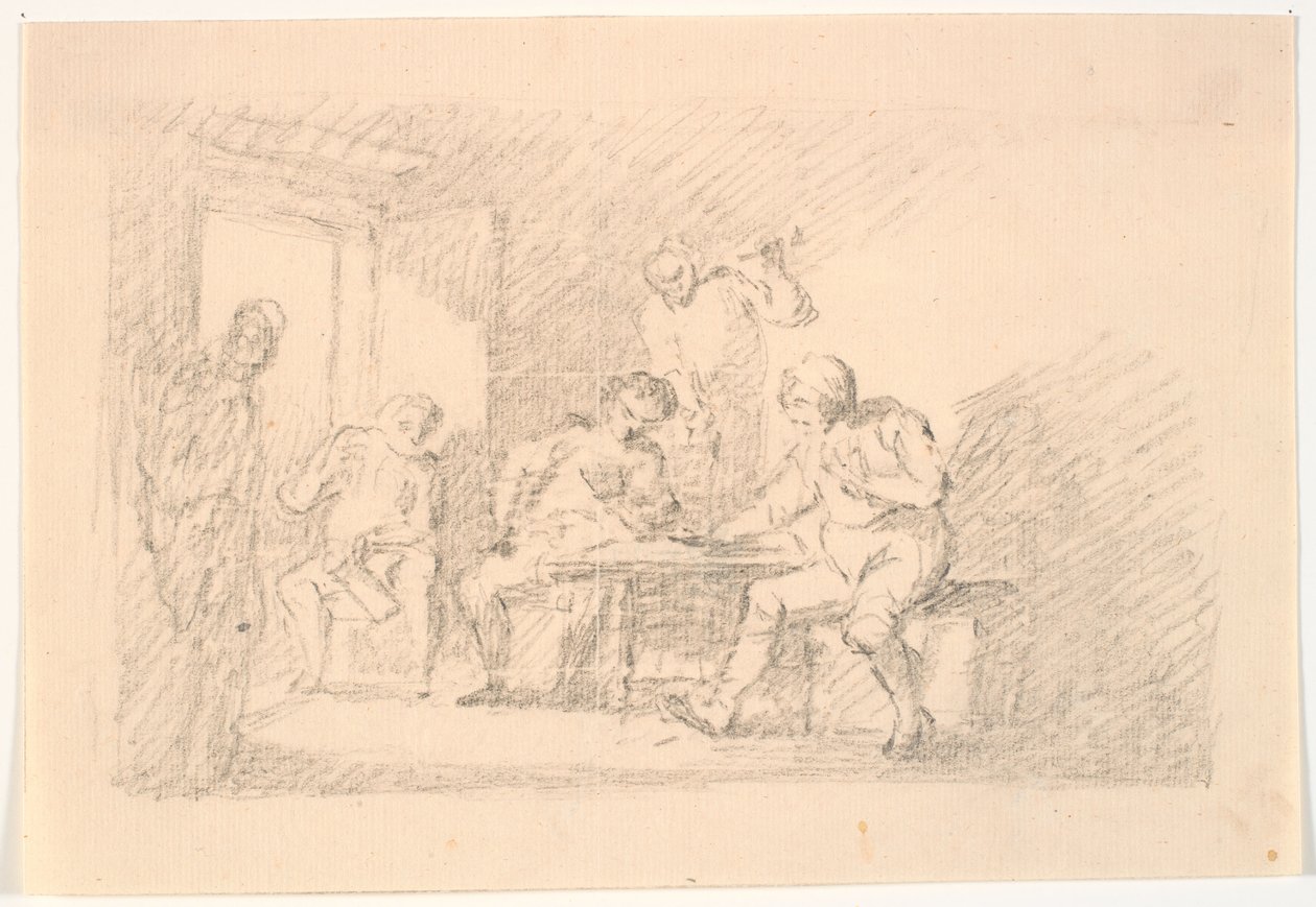Intérieur avec joueurs - C.A. Lorentzen