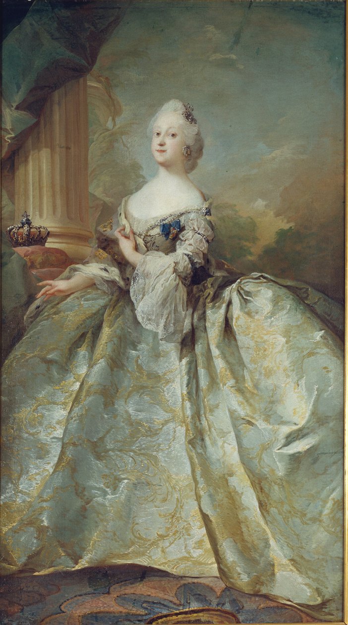 Portrait de Louise, première reine de Frederik V - C.G. Pilo