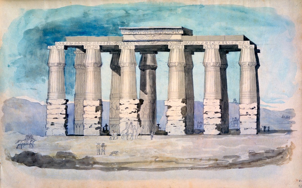 Temple égyptien antique, Égypte - CH Smith