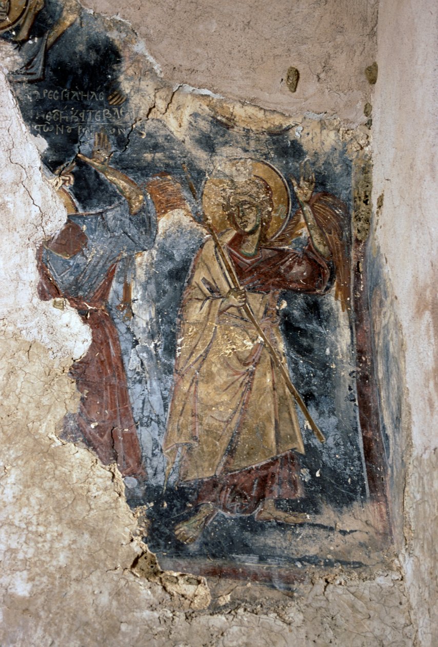 Ange et saint, détail d