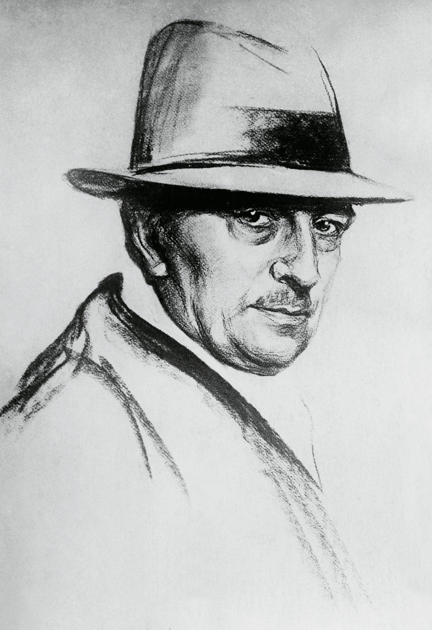 Portrait de Dario Niccodemi (1874-1934), dramaturge et écrivain italien - J.B. and Brown J. Rowbotham
