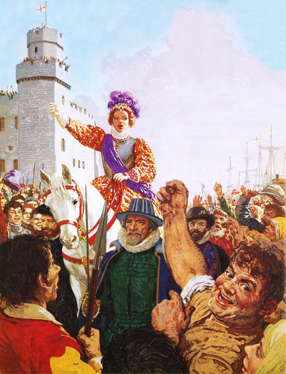 La reine Elizabeth I prononce son discours sur l