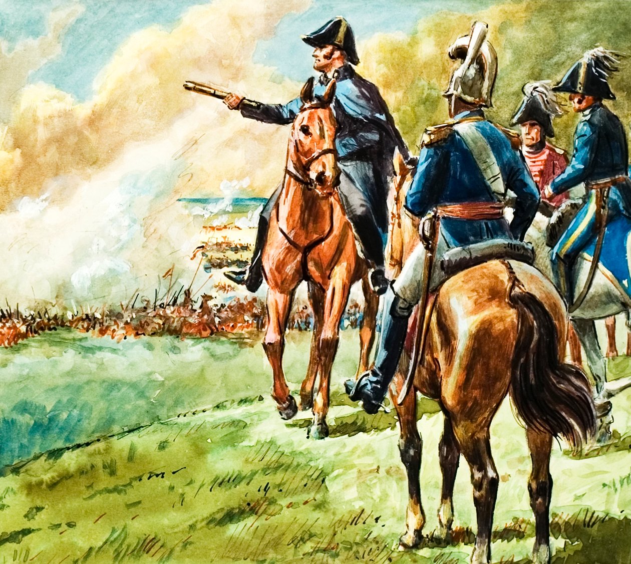 Le duc de Wellington à la bataille de Waterloo - C.L. Doughty