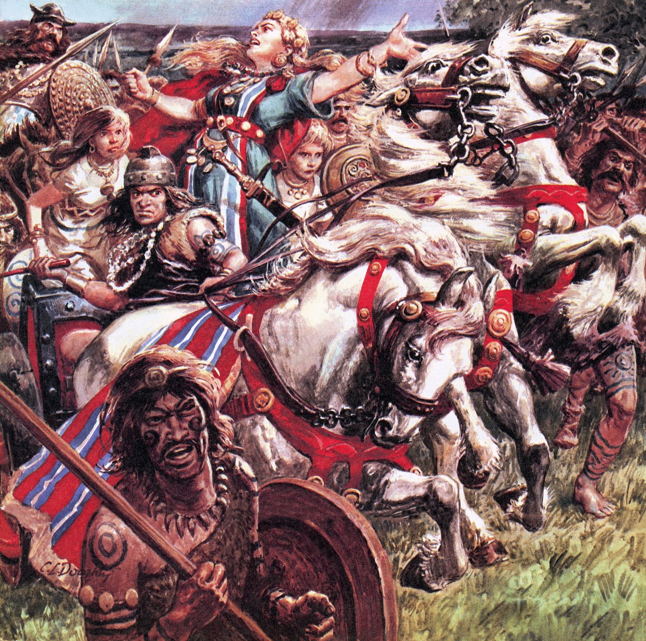La reine rebelle. Boadicea a levé une armée contre les envahisseurs romains et a mis à sac Colchester et Londres, tuant des milliers de personnes, avant que la rébellion ne soit étouffée. - C.L. Doughty