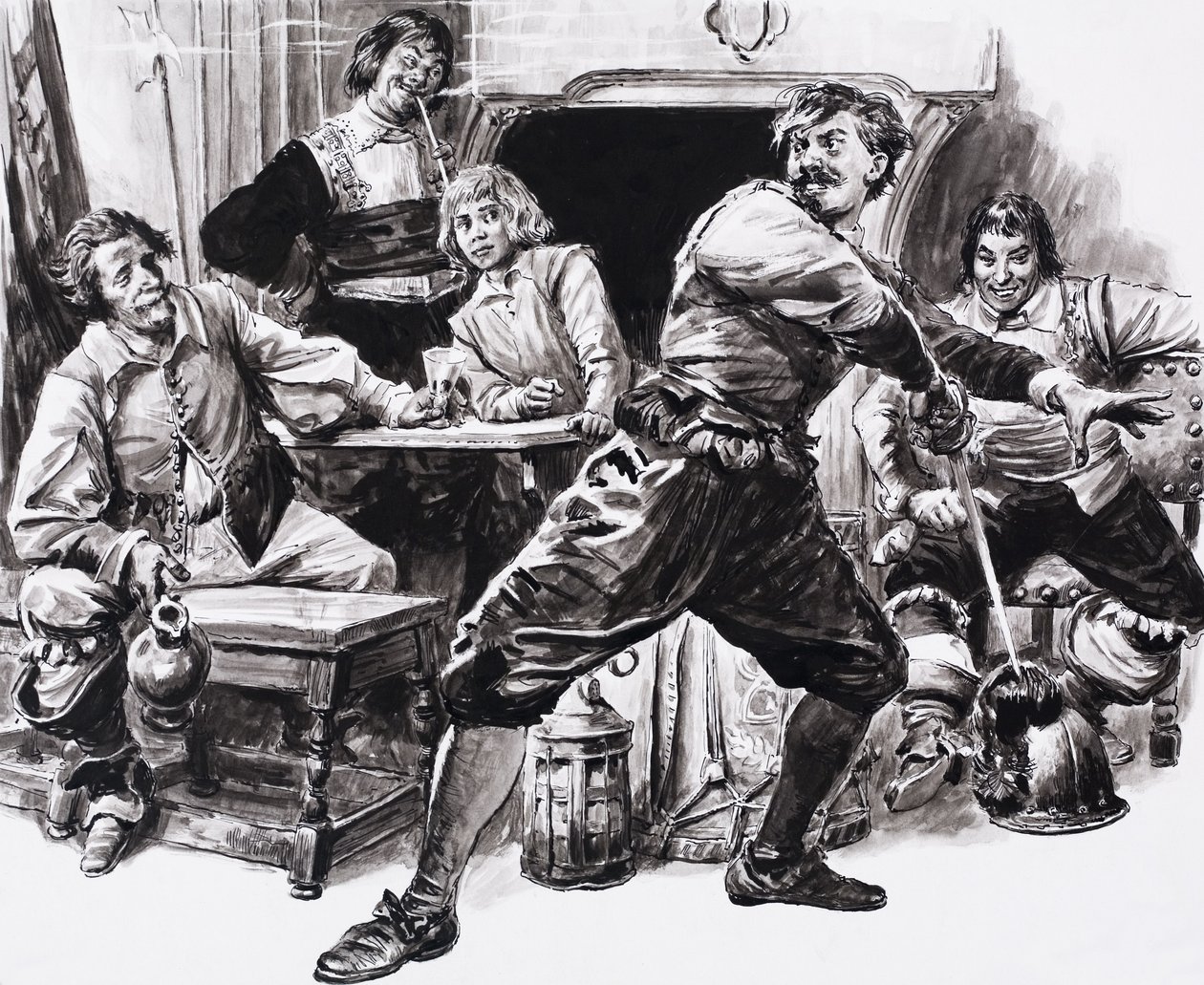 Les Trois Mousquetaires, avec D