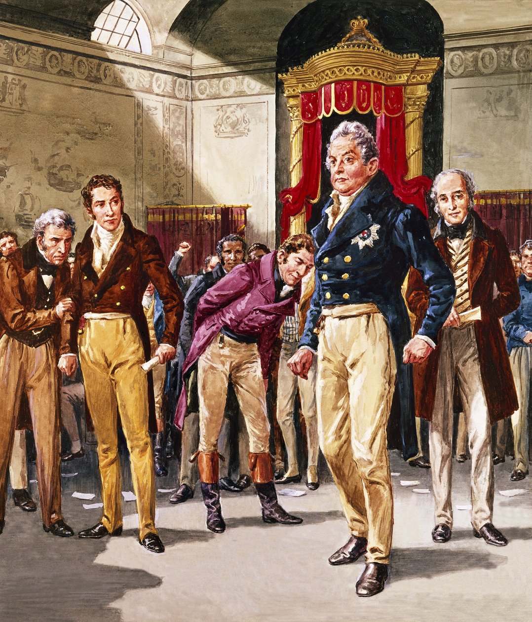 Guillaume IV (1765-1837) Le triomphe des réformateurs (gouache sur papier) - C.L. Doughty