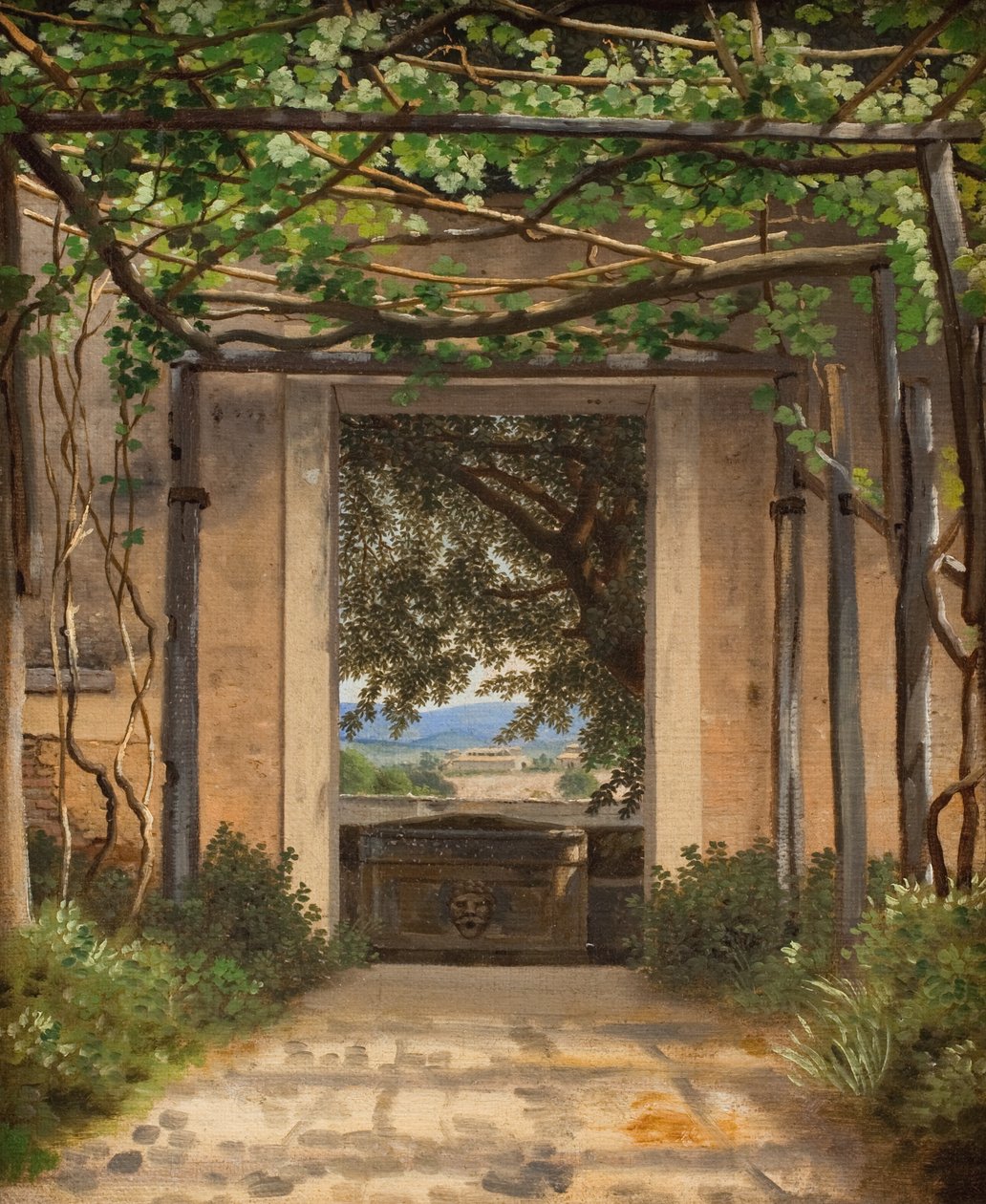 Une pergola, Italie - Christoffer Wilhelm Eckersberg