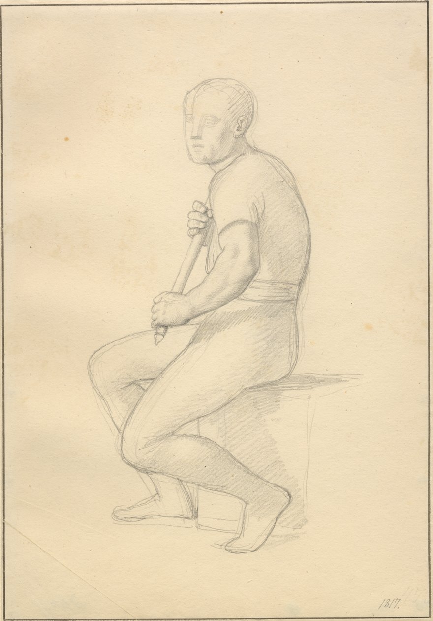 La mort de Balder - étude pour Thor - Christoffer Wilhelm Eckersberg