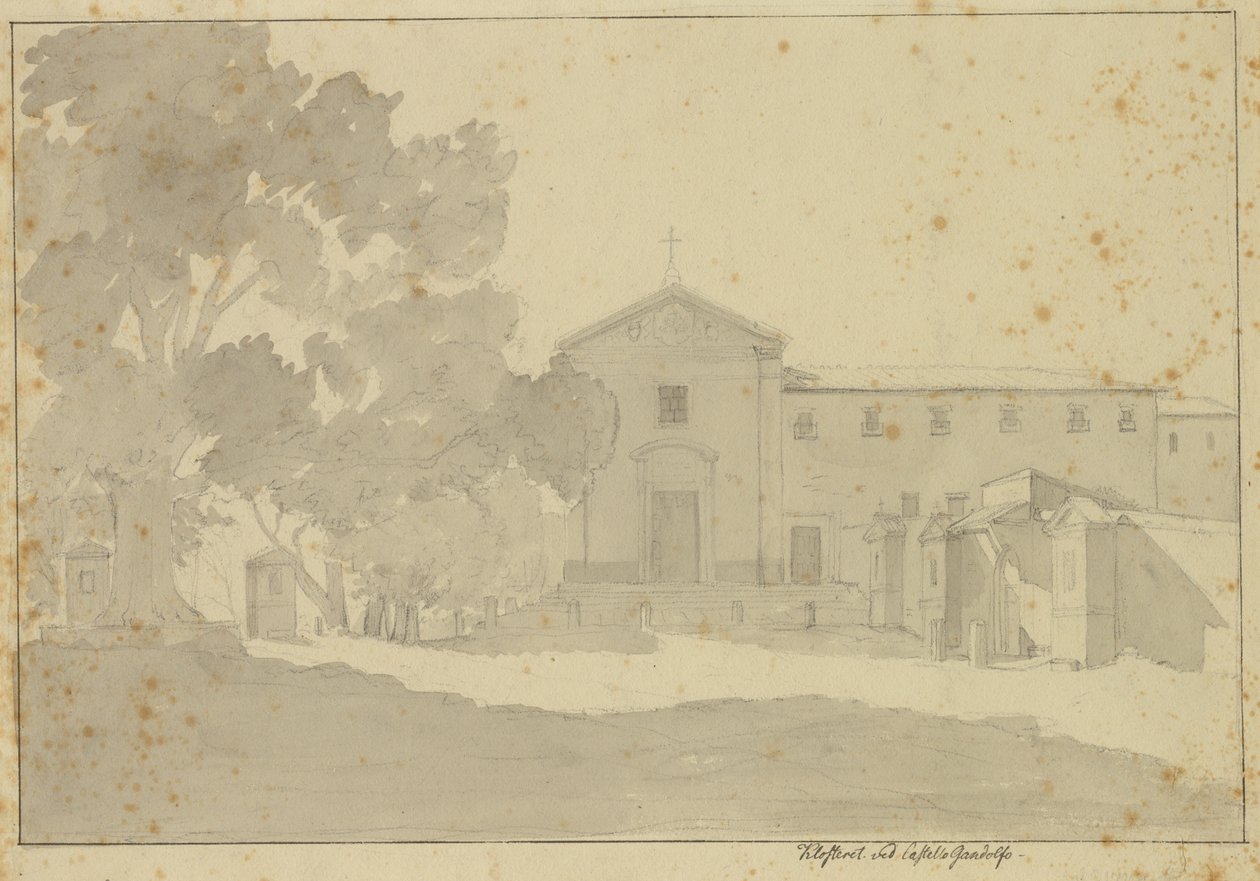 Monastère des Capucins près de Castel Gandolfo au sud-est de Rome - Christoffer Wilhelm Eckersberg
