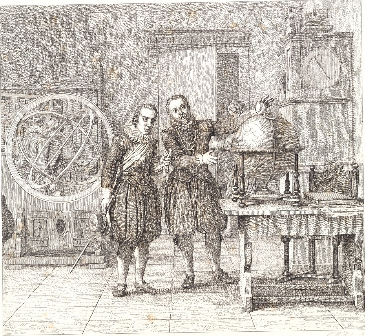 Christian IV rend visite à Tycho Brahe à Uranienborg - Christoffer Wilhelm Eckersberg