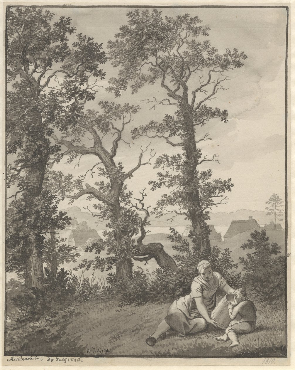 De la région autour de Skjoldnæsholm - Christoffer Wilhelm Eckersberg