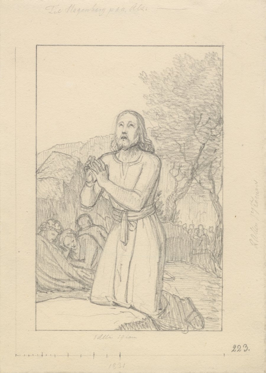 Christ à Gethsémani - Christoffer Wilhelm Eckersberg