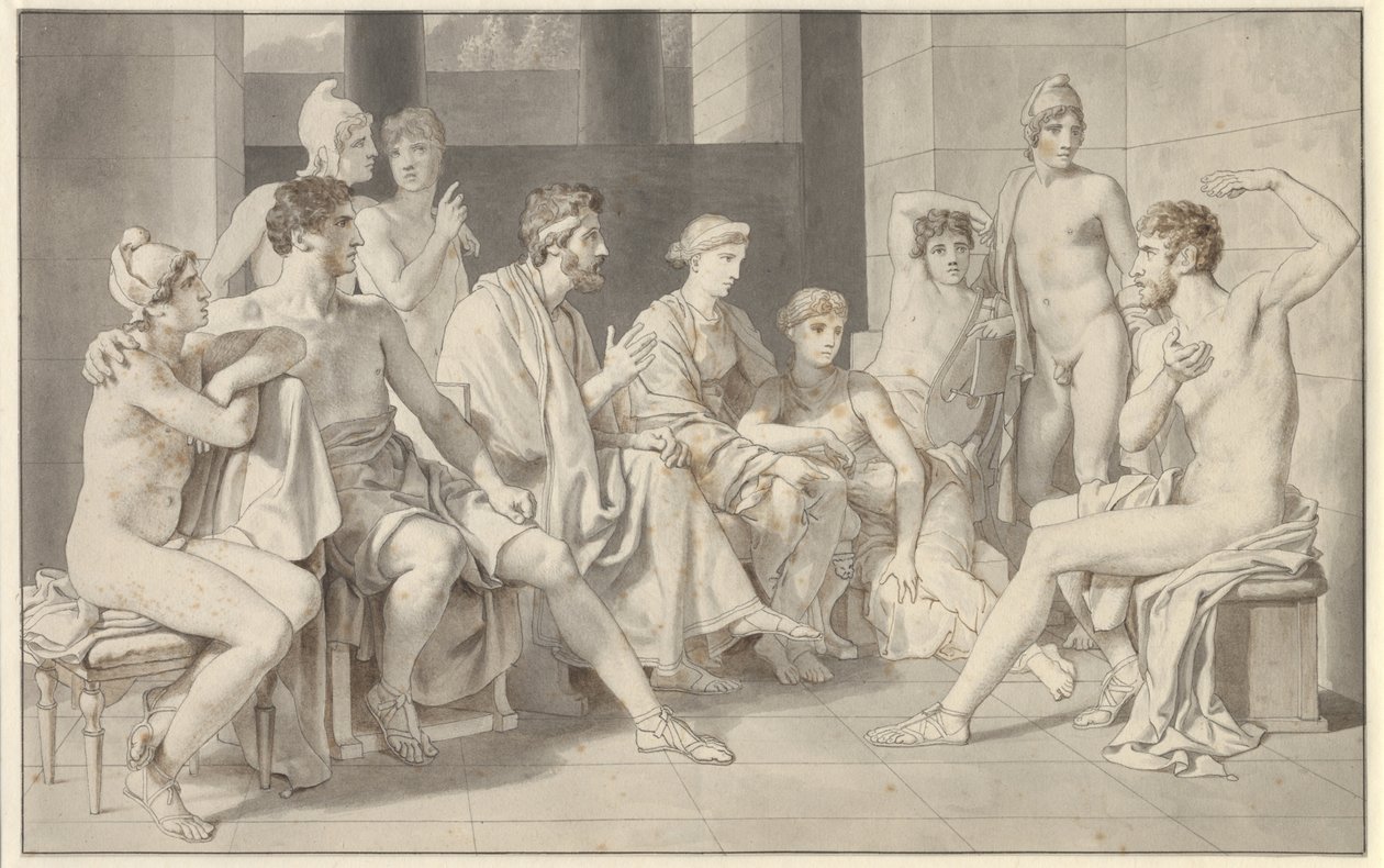 Ulysse chez Alkinoos raconte sa vie - Christoffer Wilhelm Eckersberg