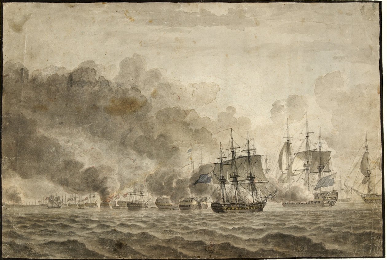 La bataille de la rade - Christoffer Wilhelm Eckersberg