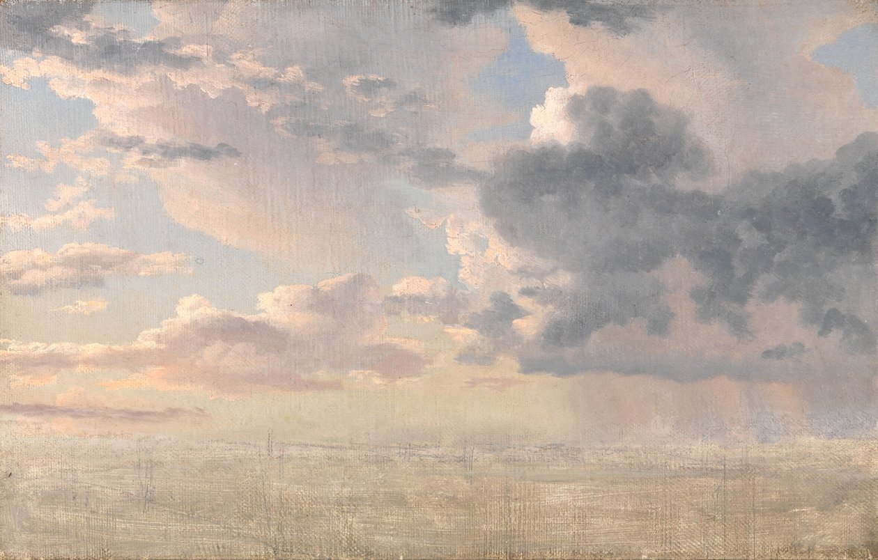 Étude de nuages au-dessus du détroit - Christoffer Wilhelm Eckersberg