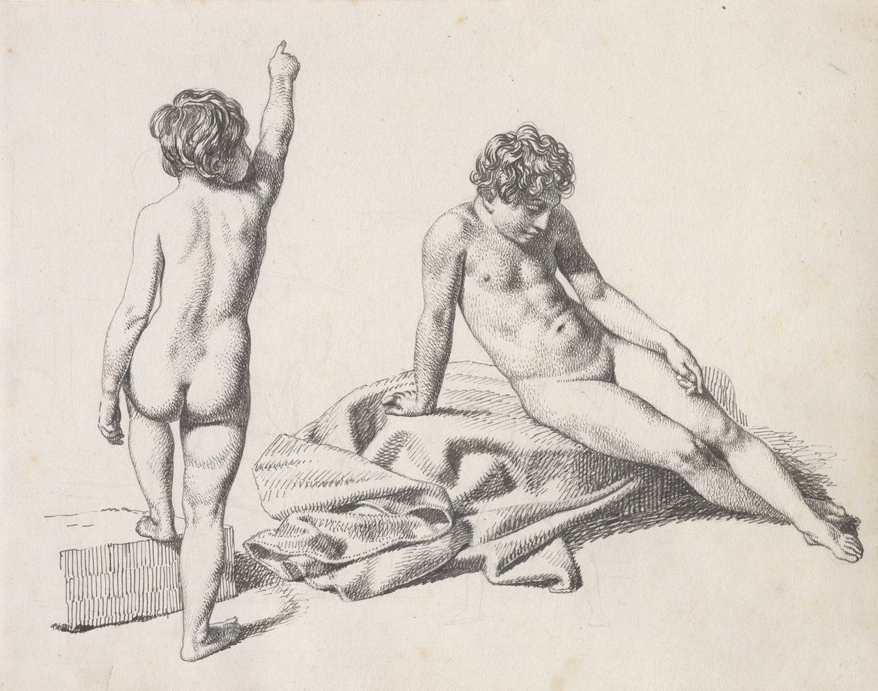 Deux petites filles nues, l