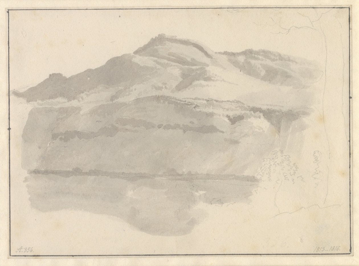 Vue du lac Albano - Christoffer Wilhelm Eckersberg