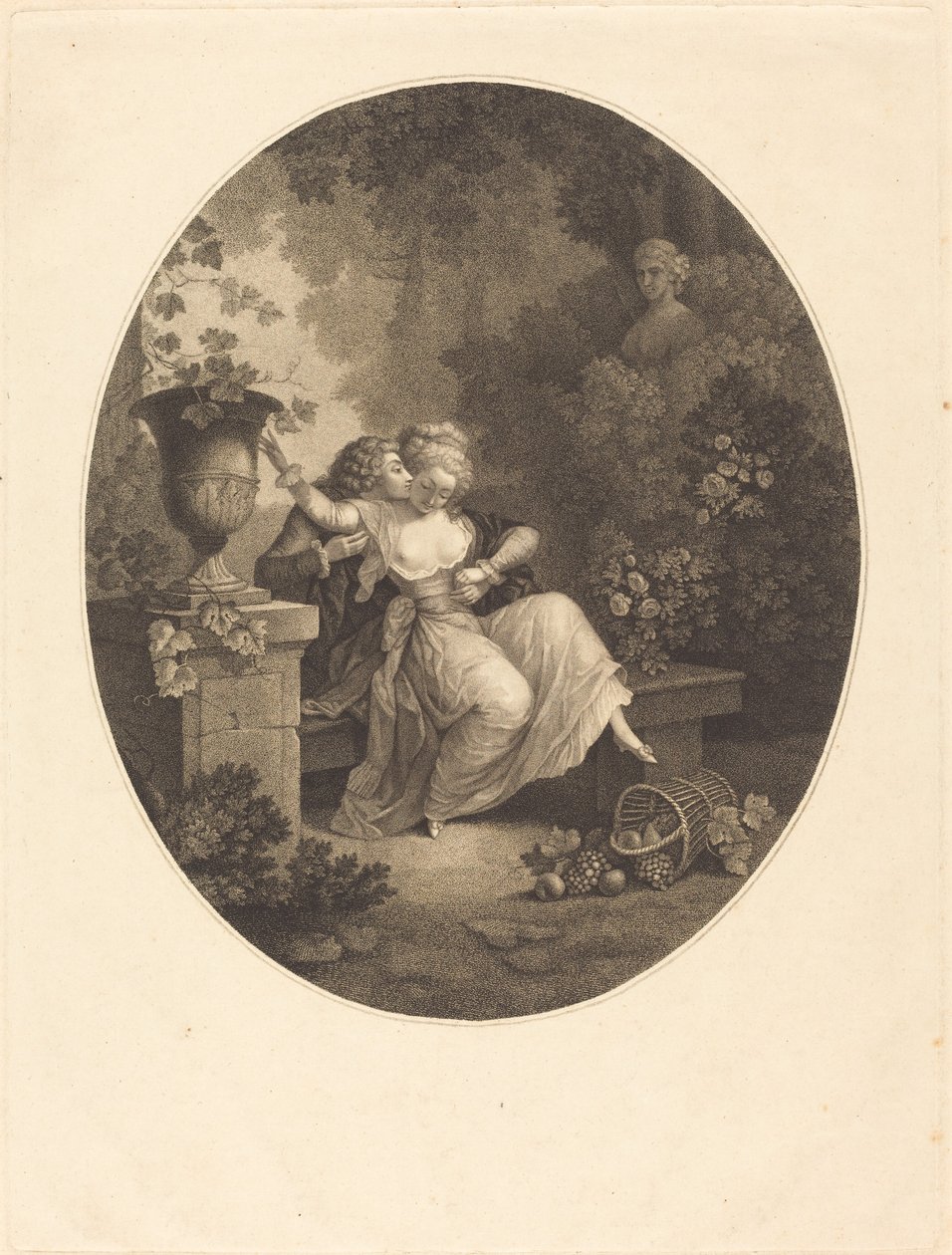 Le panier renversé - C. A. L. Buisson after Charles Michel Ange Challe