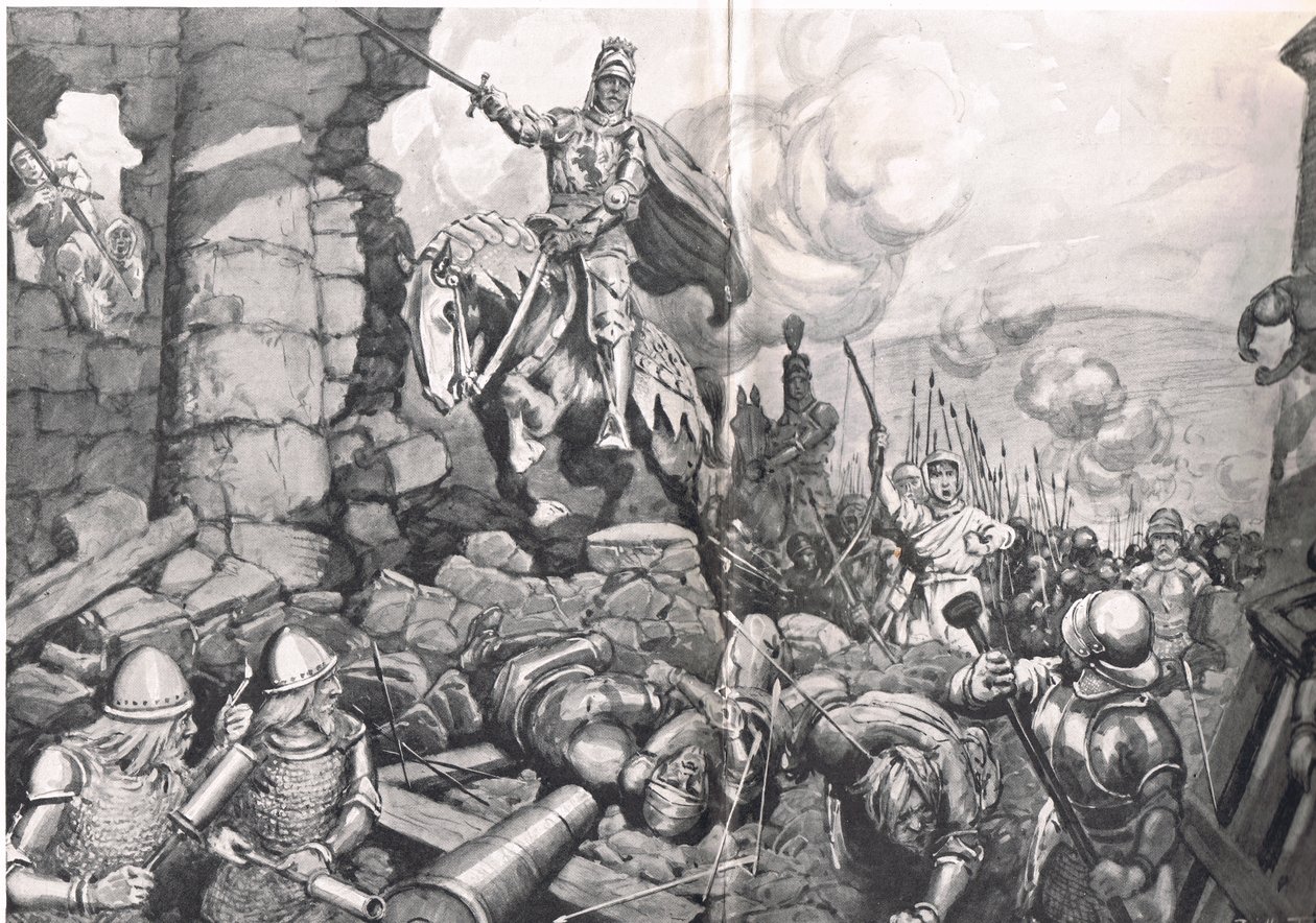 Henri V au siège de Harfleur, illustration de 