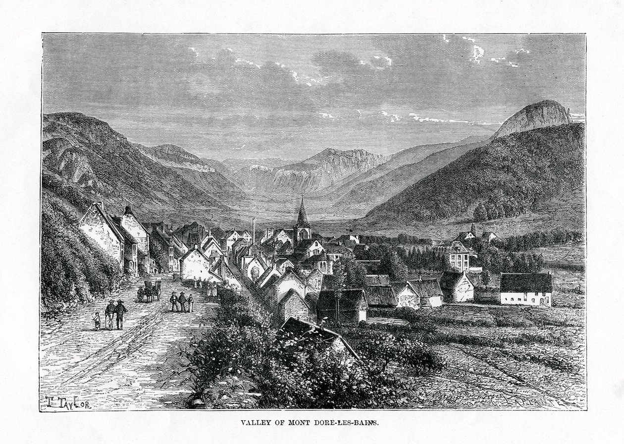 La vallée de Mont-Dore-les-Bains, France, 19ème siècle - C. Laplante