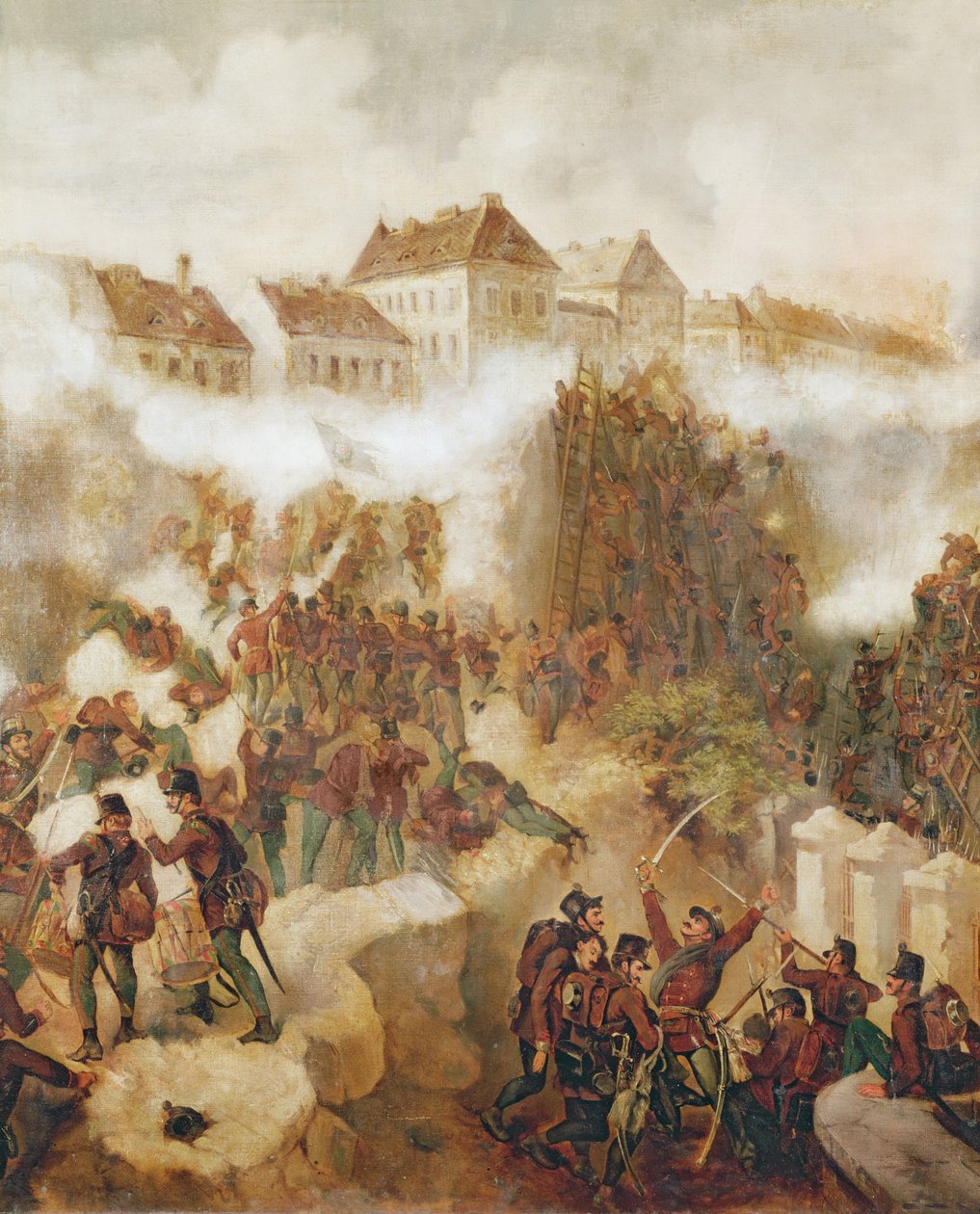 La reprise de la forteresse de Buda par les insurgés hongrois le 21 mai 1849 - C. Wemik