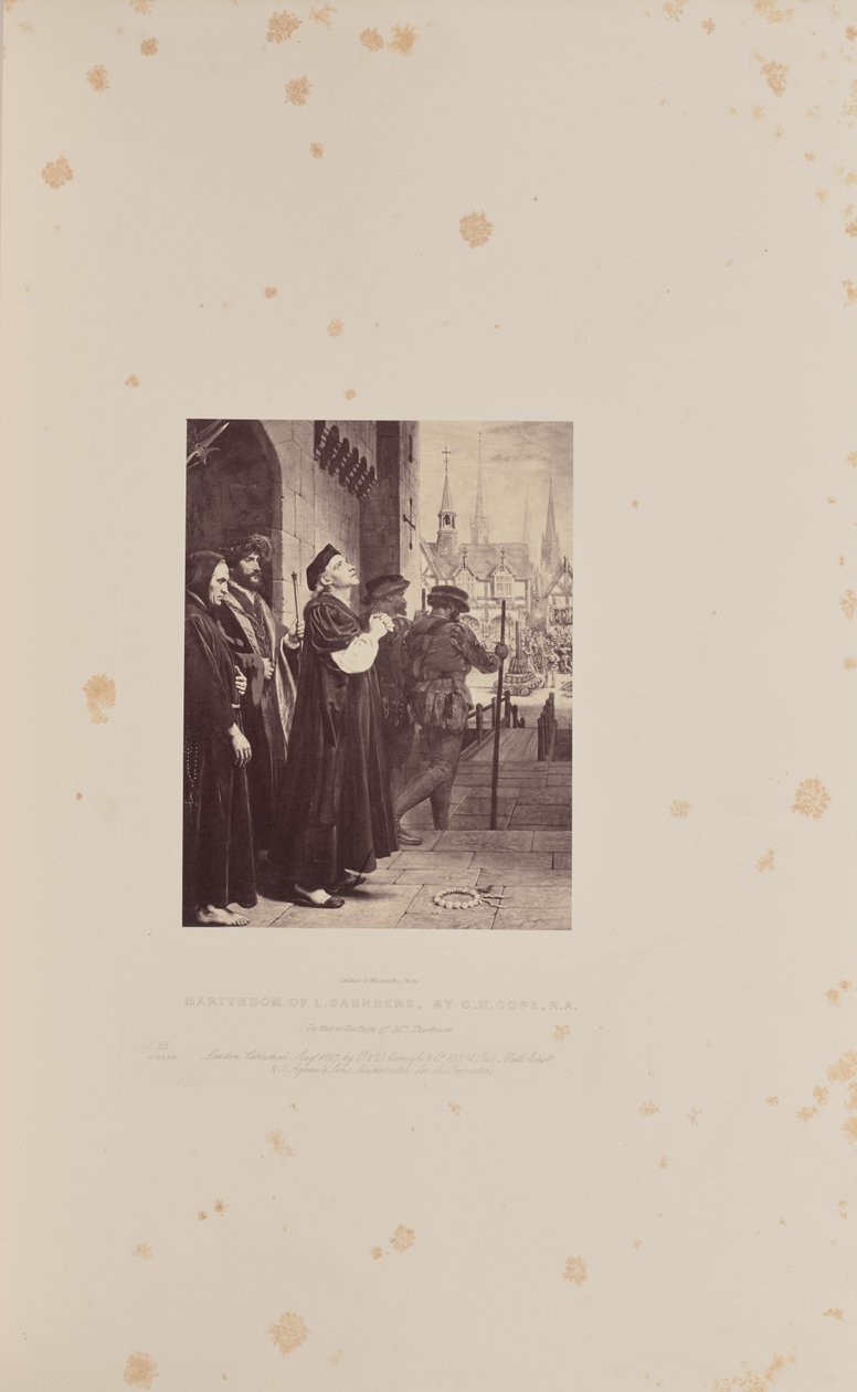 Martyre de L. Saunders, par C.W. Cope, R.A. - Caldesi and Montecchi