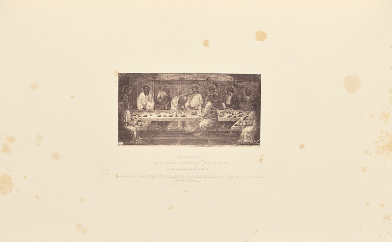 La Cène, par Giotto - Caldesi and Montecchi