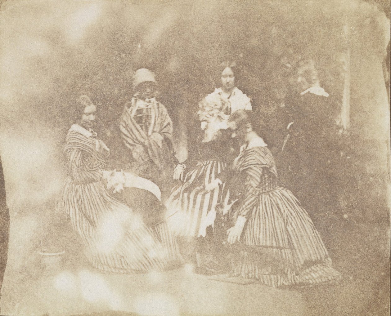 34. Groupes artistiques dans diverses poses, vers 1845 - Calvert Jones
