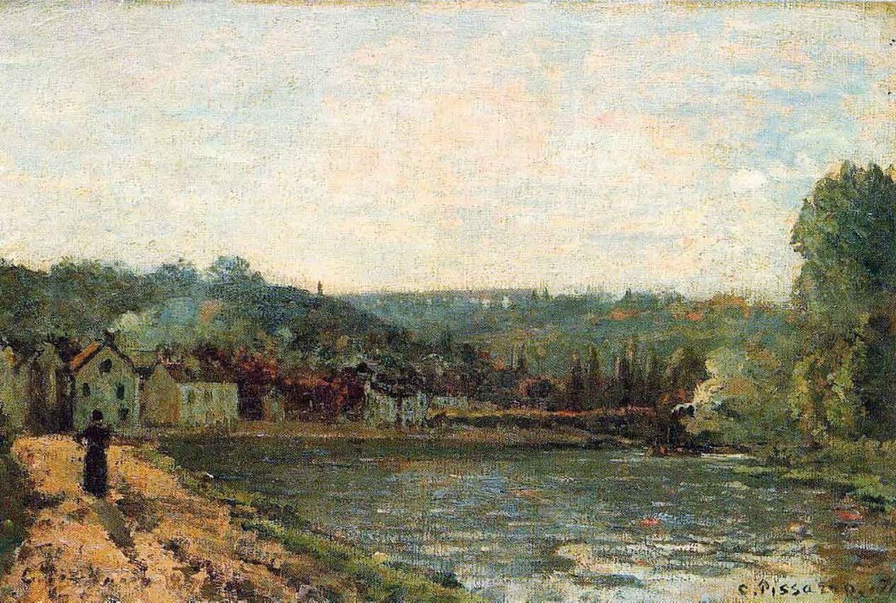 Bords de la Seine à Bougival - Camille Jacob Pissarro