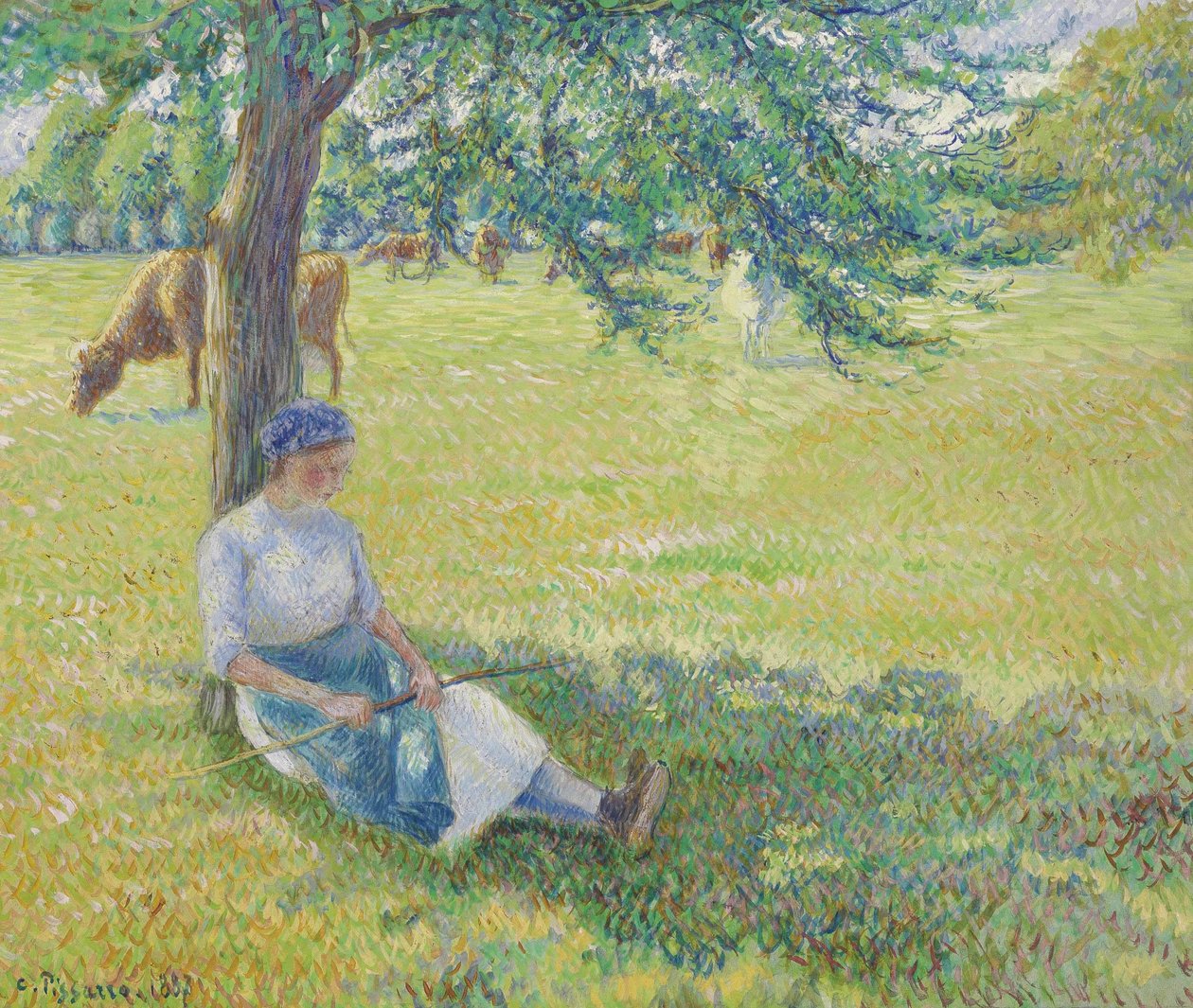 Gardeuse de vaches, Eragny - Camille Jacob Pissarro