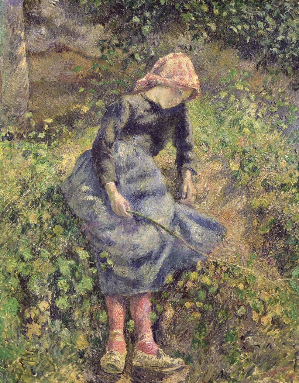 Fille avec un bâton, 1881 - Camille Jacob Pissarro
